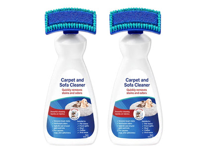 No-Wash Carpet & Sofa Cleaner with Brush